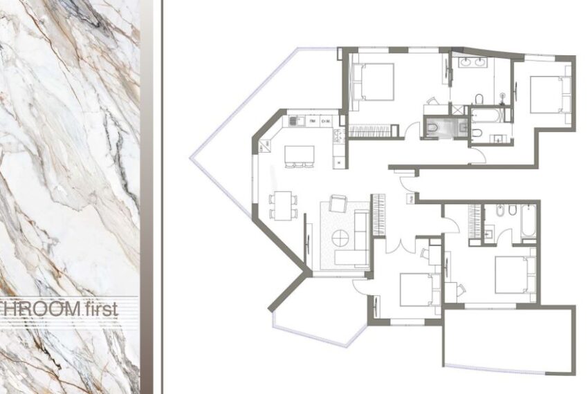 5th-Floor 2+2 Apartment in Lunamar, Armação de Pera – Last Unit for Sale 1st bathroom